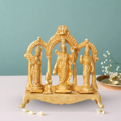 Brass Ram Darbar God Idol Statue 0.62Kg